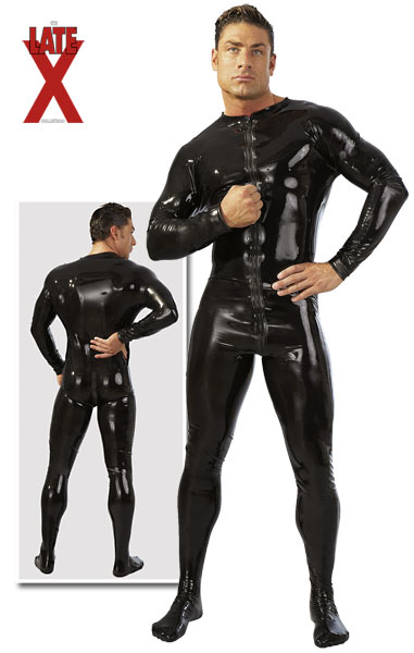 Opwindende latex heren overall