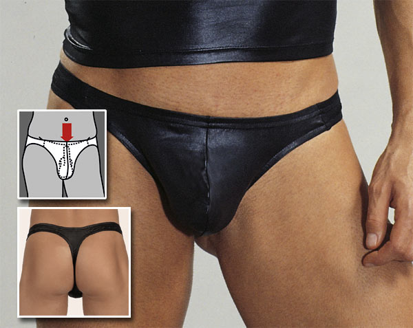 Heren Wetlook string