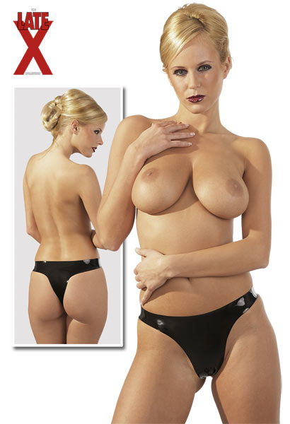 Latex String zwart