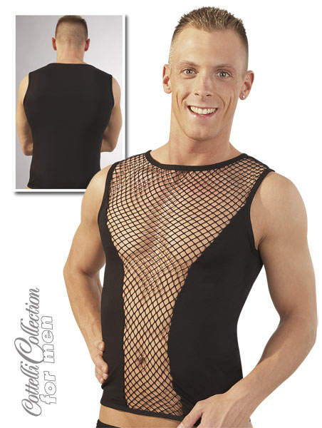 Opengewerkt heren shirt