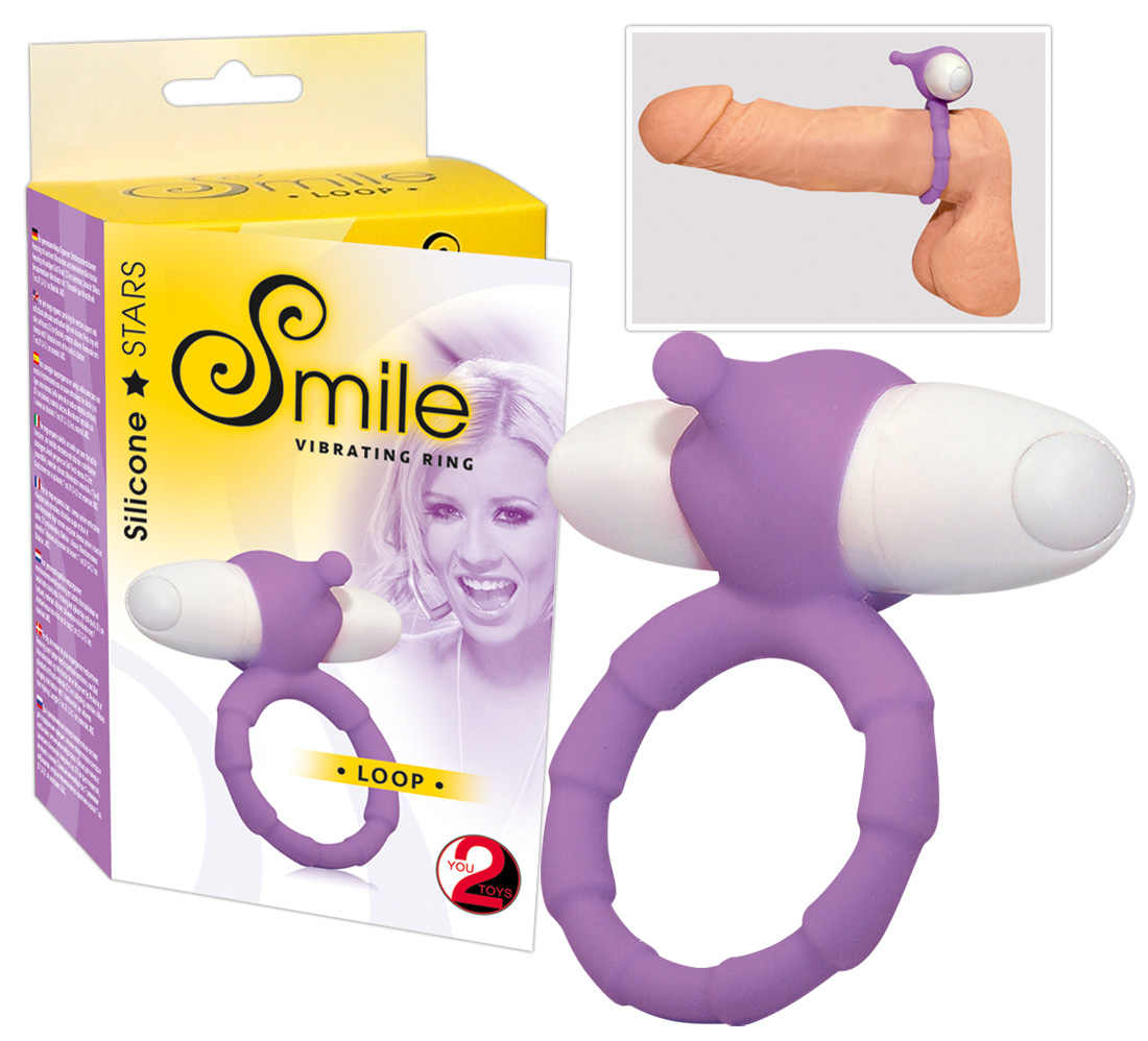 Silicone vibrating cock ring