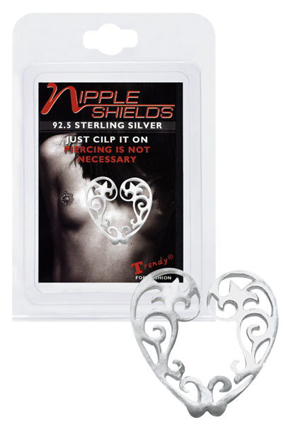 Tepel sieraad - hartjes vorm
