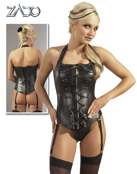 Torselet en string en leer
