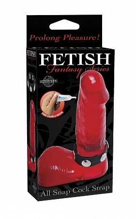 All Snap Cock Strap - Black