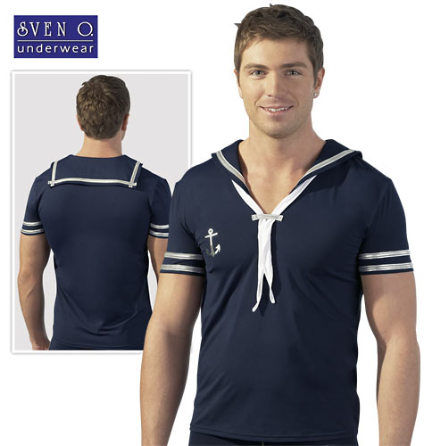 Matrozen shirt blauw