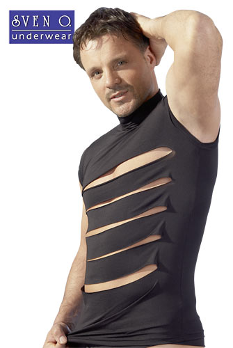 Zwart Shirt met Kraag