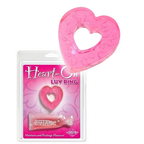 Heart Shaped Luv Ring - Pink