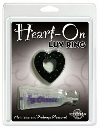 Cockring Heart Shaped - Black
