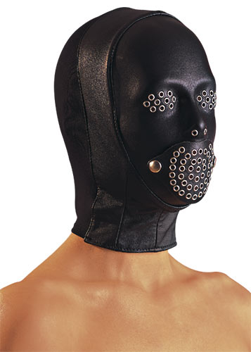 Hoofdmasker van echt  leer