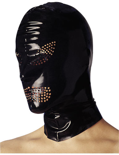 Latex masker zwart