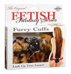 Furry Love Cuffs Leopard