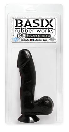 Basix  - 19 cm Black Dildo