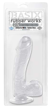 Doorzichtige dildo met zuignap
