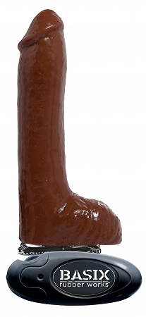 Basix Rubber Works - Vibrating Dong Brown
