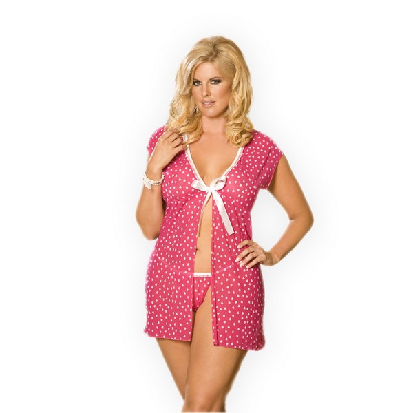 Babydoll met hartjes