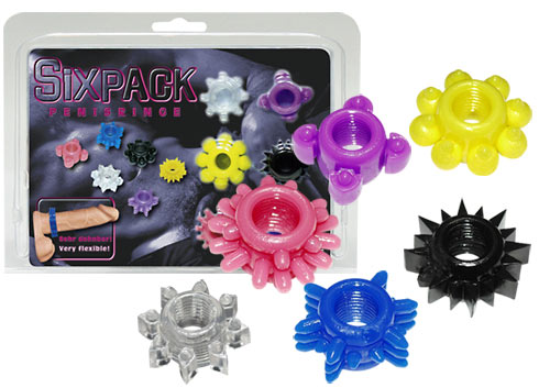 6- delige love rings gekleurd