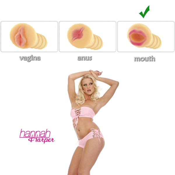 Hanna Harper's Mouth Mini Masturbator