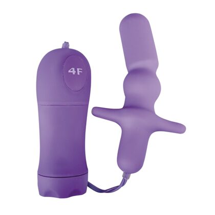 Anal T Vibrating Butt Plug Purple
