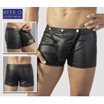 Leder imitatie heren boxer short