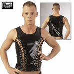 Lak shirt met veters