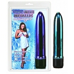 Blue Mini Metallic Massager