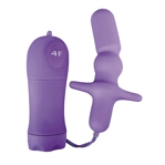Anal T Vibrating Butt Plug Purple