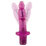 Fireworks Bendable Silicone Vibrator Hot Pink